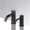 Fontana Toulouse Commercial Black Motion Sensor Faucet & Automatic Soap Dispenser For Restrooms